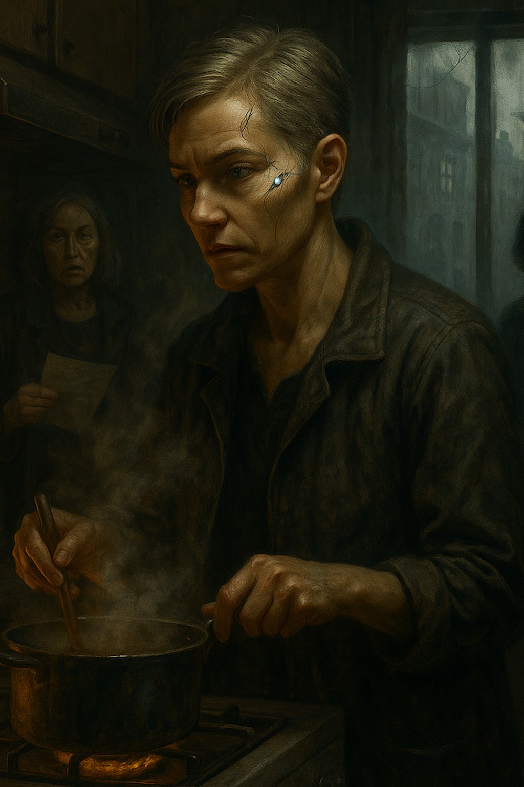 Cover for 'Dampf und Vorschriften' in the 'Domestic Drama' category, themed 'Contemporary / Literary'.