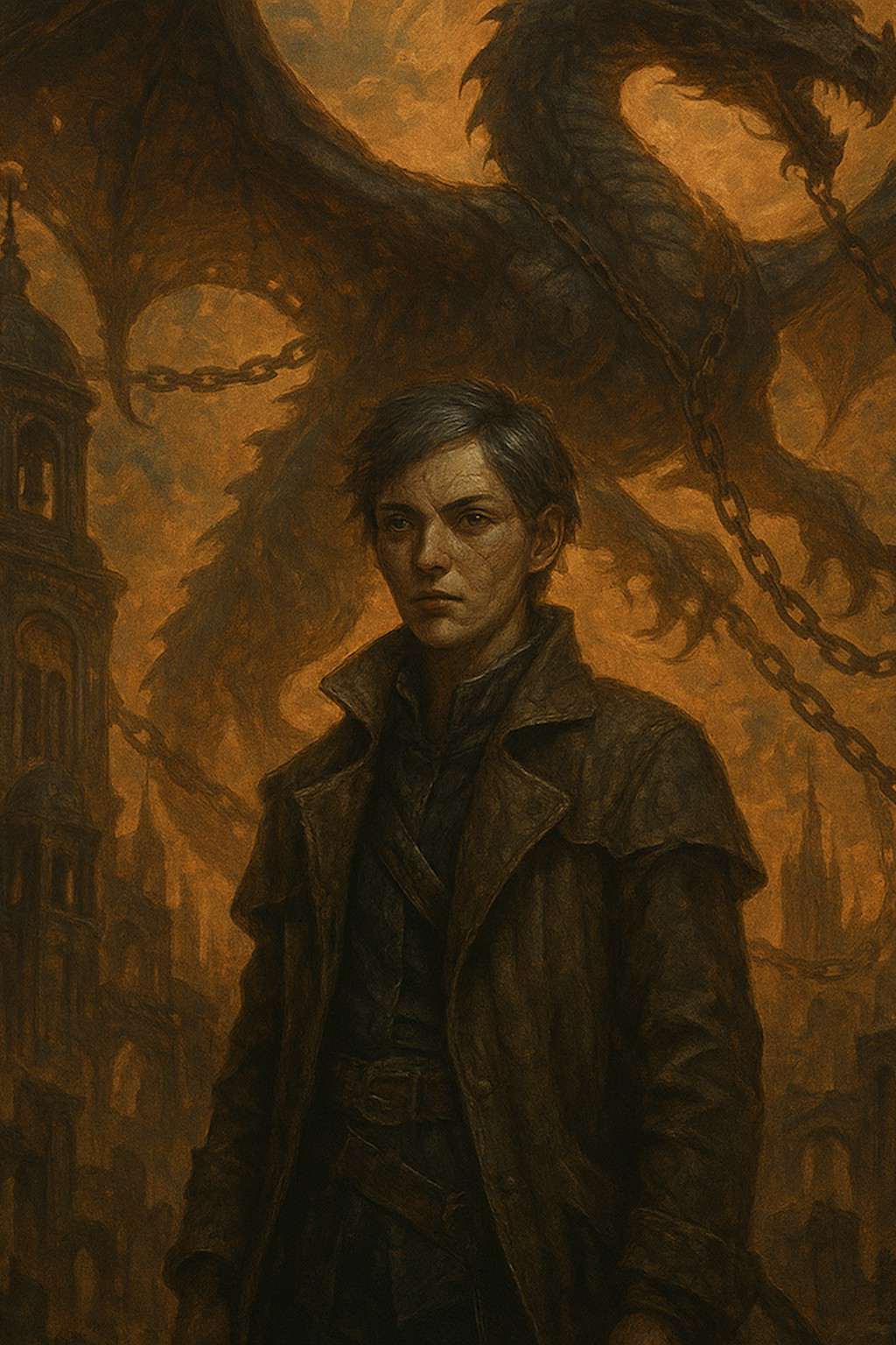 Cover for 'Spiegelnetz und Kettenherz' in the 'Epic / High Fantasy' category, themed 'Fantasy'.